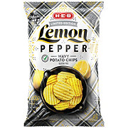 H-E-B Wavy Potato Chips - Lemon Pepper