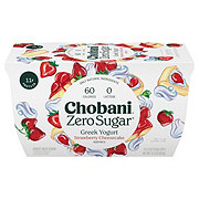 Chobani Zero Sugar Strawberry Cheesecake Greek Yogurt