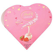 Lindt Lindor Strawberries & Cream White Chocolate Truffles Valentine's Heart Gift Box