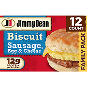 Jimmy Dean Sausage, Egg & Cheese Biscuit Sandwiches