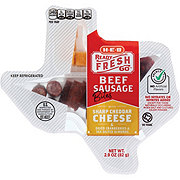 H-E-B Ready Fresh Go Snack Pack - Beef Bites with Sharp Cheddar, Dried Cranberries & Sea Salt Almonds