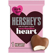 Hershey's Milk Chocolate Covered Marshmallow Heart Valentine's Candy - King Size
