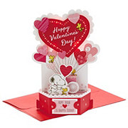 Hallmark Paper Wonder Musical Peanuts Pop Up Valentine's Day Card (Plays Linus & Lucy) - S1