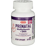 H-E-B Prenatal Multivitamin + DHA Dietary Supplement Softgels