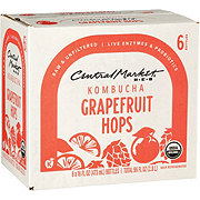Central Market Organic Kombucha 6 pk Bottles - Grapefruit Hops