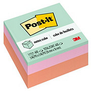 Post-it Super Sticky Pastel Colors Notes Cube - 400 ct