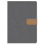 C.R. Gibson Leatherette Lined Journal with Magnetic Closure - Gray
