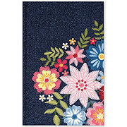 C.R. Gibson Embroidered Floral Bound Personal Journal