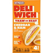 Hot Pockets Deliwich Frozen Sandwiches - Cheddar & Ham