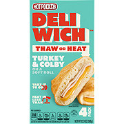 Hot Pockets Deliwich Frozen Sandwiches - Turkey & Colby