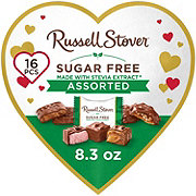 Russell Stover Sugar Free Assorted Chocolates Valentine's Heart Gift Box, 16 pc