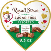 Russell Stover Sugar Free Assorted Chocolates Valentine's Heart Gift Box, 16 pc