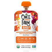 Once Upon a Farm Organic Advanced Nutrition Pouch - Oats & Roots