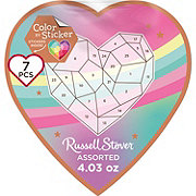 Russell Stover Color by Sticker Assorted Chocolates Valentine's Heart Gift Box, 7 pc