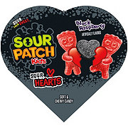 Sour Patch Kids Black Raspberry Sour Hearts Candy Valentine's Heart Gift Box