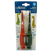 Dr. Brown's Dino Toddler Toothbrush - Green & Orange