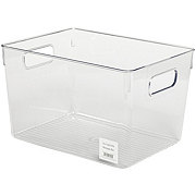 our goods Rectangle Storage Bin - Clear
