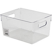 our goods Rectangle Storage Bin - Clear