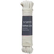 our goods Nylon Clothes Line Rope - White
