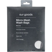 our goods Micro-Mesh Wash Bags - Assorted Sizes