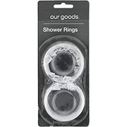 our goods Shower Curtain Rings - Clear