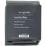 our goods Netted Laundry Bag - Gray