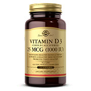Solgar Vitamin D3 25 mcg 1000 IU