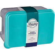 Destination Holiday Divided Food Storage Container with Utensils