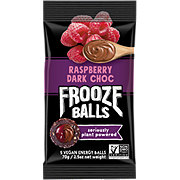 Frooze Balls Raspberry Dark Chocolate Vegan Energy Balls