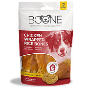 Boone Chicken Wrapped Rice Bones Dog Treats
