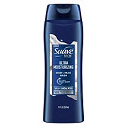 Suave Men Face and Body Wash, with Shea Butter and Coconut Oil