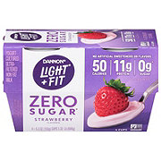 Dannon Light & Fit Zero Sugar Strawberry Yogurt