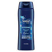 Suave Men Face & Body Wash, with Shea Butter & Coconut Oil, 30 oz, White