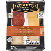 H-E-B Reserve Italian Style Snack Tray - Uncured Pepperoni & Gouda Cheese