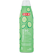 H-E-B Oxybenzone Free Cucumber Water Sunscreen Spray – SPF 50