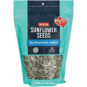 H-E-B Dry Roasted Salted Sunflower Seeds - Texas Size Pack