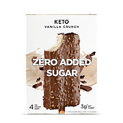 Keto Pint Zero Added Sugar Vanilla Crunch Ice Cream Bars