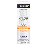 Neutrogena Clear Face Serum Sunscreen With Green Tea Broad Spectrum SPF 60+ Fragrance Free
