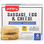 Red's Sausage Egg & Cheese Breakfast Sandwiches