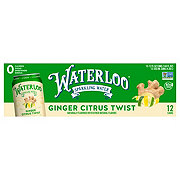 Waterloo Ginger Citrus Twist Sparkling Water 12 pk Cans