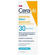 CeraVe Hydrating Mineral Sunscreen Deep Sheer Tint Broad Spectrum - SPF 30