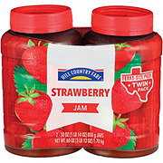 Hill Country Fare Strawberry Jam - Texas Size Twin Pack