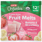 H-E-B Organics Toddler Fruit Melts -  Banana & Strawberry