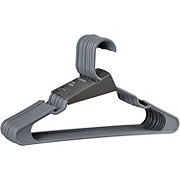 our goods Notched Plastic Hangers - Gray