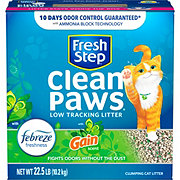 Fresh Step Clean Paws Febreze & Gain Scent Clumping Cat Litter