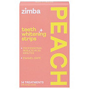 Zimba Teeth Whitening Strips Peach