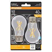 Sylvania TruWave A15 40-Watt Clear LED Light Bulbs - Soft White
