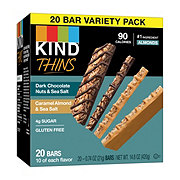 Kind Thins Variety Pack Bars - Dark Chocolate Nuts & Caramel Almond