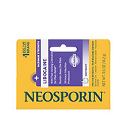 Neosporin + Lidocaine First Aid Antibiotic Ointment with Numbing Pain Relief