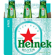 Heineken Silver Beer 12 oz Bottles